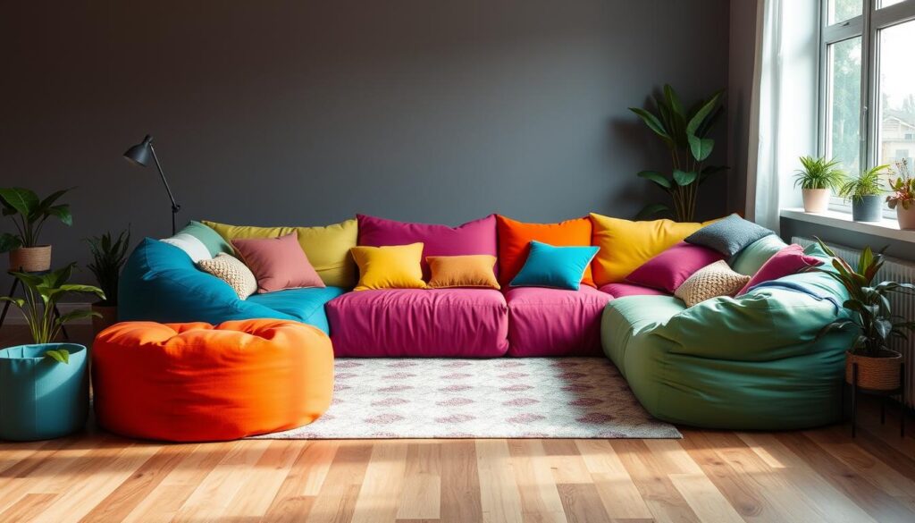 modular bean bag sofa